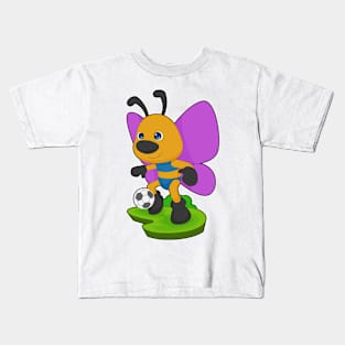 Butterfly Soccer player Soccer Sports Kids T-Shirt